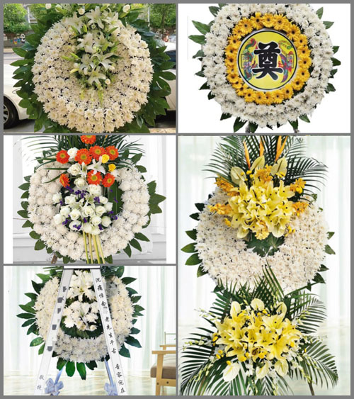 四川成都双流区白沙镇百合村花圈速递